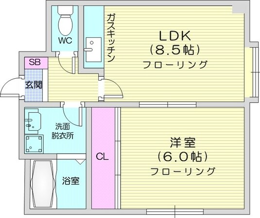 麻生駅 徒歩4分 3階の物件間取画像